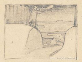 Skiss av man med buggle Skiss av man med buggle