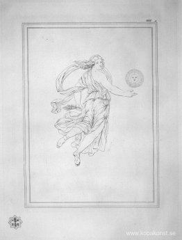 Bacchante ledande öron; bredvid henne solen Bacchante ledande öron; bredvid henne solen