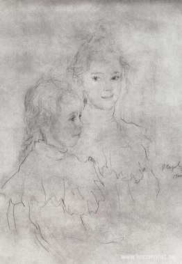 Porträtt av dottern till S. Botkin Porträtt av dottern till S. Botkin