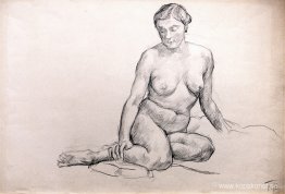 Sittande naken Sittande naken