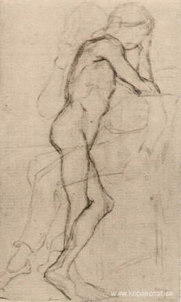 Stående manlig naken Stående manlig naken