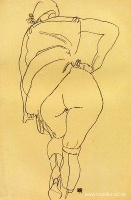 Halvnaken, bakifrån Halvnaken, bakifrån