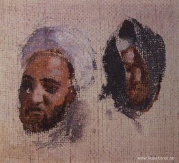 De två männens huvuden i turban De två männens huvuden i turban