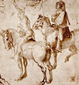 Studier av två ryttare Studier av två ryttare