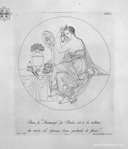 Flora av att klä håret på plats Flora av att klä håret på plats