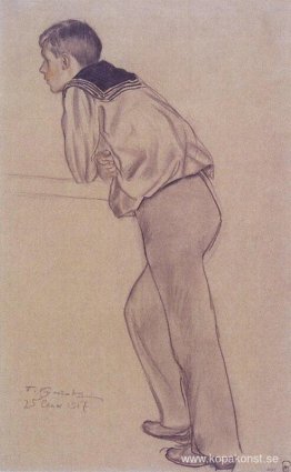 Porträtt av K.B. Kustodiev Porträtt av K.B. Kustodiev