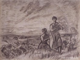 Sommarlandskap med kvinnor Sommarlandskap med kvinnor