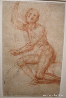 Studie av en sittande man Studie av en sittande man