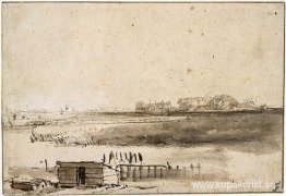 Vy över Houtewael nära Sint Anthoniespoort Vy över Houtewael nära Sint Anthoniespoort