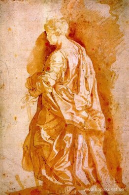 Studera för en stående kvinnlig helgon Studera för en stående kvinnlig helgon