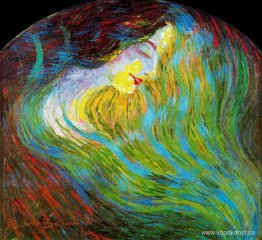 Studie av ett feminint ansikte Studie av ett feminint ansikte