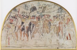 Kompositionsstudie för att retirera från Marignano Kompositionsstudie för att retirera från Marignano