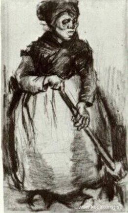 Bondekvinna med kvast Bondekvinna med kvast