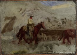 Skiss för Cowboys i Badlands Skiss för Cowboys i Badlands