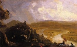 Skiss för The Oxbow Skiss för The Oxbow