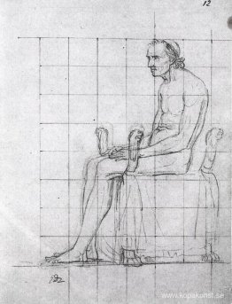 Nakenstudie av påven Pius VII Nakenstudie av påven Pius VII