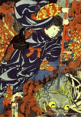 Kamigashihime knivhugger en gigantisk spindel Kamigashihime knivhugger en gigantisk spindel