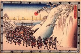 Ronin går in i Sengakuji-templet för att hylla sin Herre, Enya Ronin går in i Sengakuji-templet för att hylla sin Herre, Enya