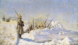 Snöiga skyttegravar (rysk position på Shipka-passet) Snöiga skyttegravar (rysk position på Shipka-passet)