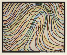 Vågiga linjer med svart kant Vågiga linjer med svart kant