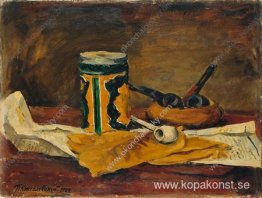 Stilleben. Tobaksblad. Stilleben. Tobaksblad.