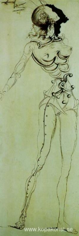 Surrealist Knight för en fyrdelad skärm Surrealist Knight för en fyrdelad skärm