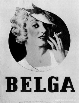 Affisch för cigaretter "Belga" Affisch för cigaretter "Belga"