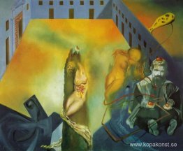 Utan titel (Komposition - Escorialens innergård med figur och Se Utan titel (Komposition - Escorialens innergård med figur och Se