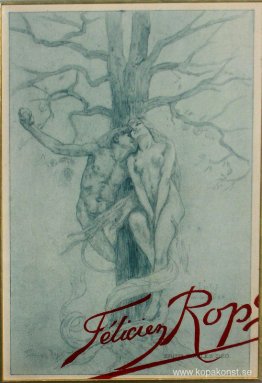 Djävulen och Eva i Edens lustgård Djävulen och Eva i Edens lustgård