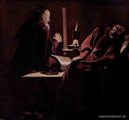 St. Franciskus i Extasy, även kallad The Praying Monk bredvid de St. Franciskus i Extasy, även kallad The Praying Monk bredvid de