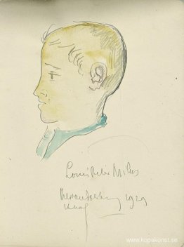 Porträtt av Louis Peter Milius Porträtt av Louis Peter Milius