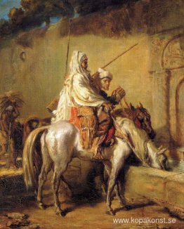 Araber som vattnar sina hästar Araber som vattnar sina hästar
