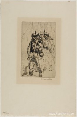 Soldats Sous La Pluie et Dans Les Fondrieres Soldats Sous La Pluie et Dans Les Fondrieres