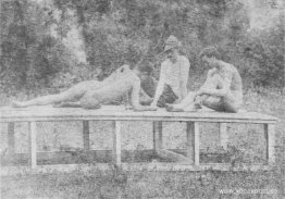 Oidentifierad modell, Thomas Anschutz och J. Laurie Wallace Oidentifierad modell, Thomas Anschutz och J. Laurie Wallace