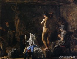 William Rush snidar sin allegoriska figur av Schuykill River William Rush snidar sin allegoriska figur av Schuykill River