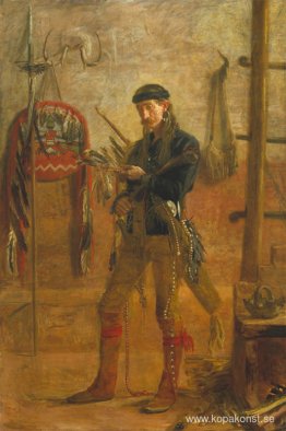 Porträtt av Frank Hamilton Cushing Porträtt av Frank Hamilton Cushing