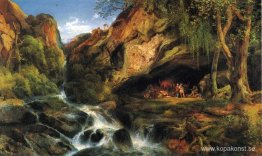 Salvator Rosa skissar banditen Salvator Rosa skissar banditen