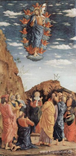 Uppstigningen, vänster panel från altartavlan Uppstigningen, vänster panel från altartavlan