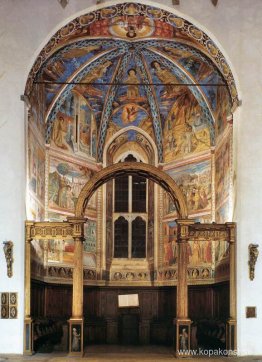 Utsikt över det stora apsidalkapellet Utsikt över det stora apsidalkapellet