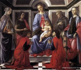 Madonna och barn med sex heliga Madonna och barn med sex heliga