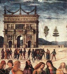 Kristus ger nycklarna till Peter (detalj 2) Kristus ger nycklarna till Peter (detalj 2)