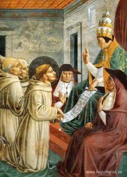 Dröm om Innocentius III och bekräftelsen av regeln (detalj) Dröm om Innocentius III och bekräftelsen av regeln (detalj)