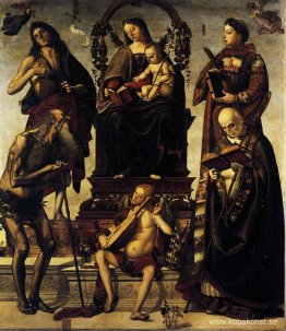 Madonna och barn med heliga Madonna och barn med heliga