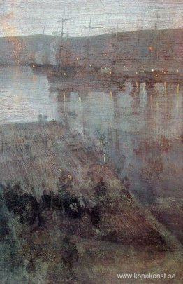 Nocturne i blått och guld Valparaiso Bay Nocturne i blått och guld Valparaiso Bay