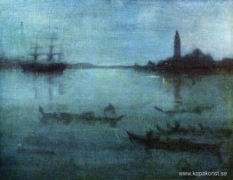 Nocturne i blått och silver, The Lagoon, Venedig Nocturne i blått och silver, The Lagoon, Venedig