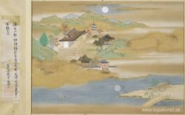 Landskap runt Ishiyama-dera och sjön Biwa Landskap runt Ishiyama-dera och sjön Biwa