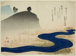 Ett bergigt landskap med en bäck Ett bergigt landskap med en bäck