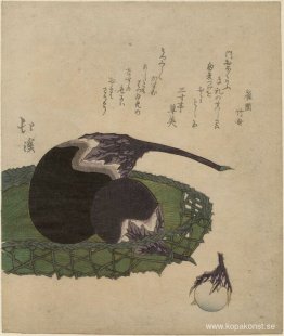 Korg med aubergine från en titellös serie av Three Lucky Dreams Korg med aubergine från en titellös serie av Three Lucky Dreams