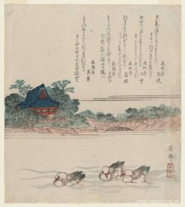 Komagata-dô-templet vid Onmaya Embankment (Onmaya-gashi) Komagata-dô-templet vid Onmaya Embankment (Onmaya-gashi)