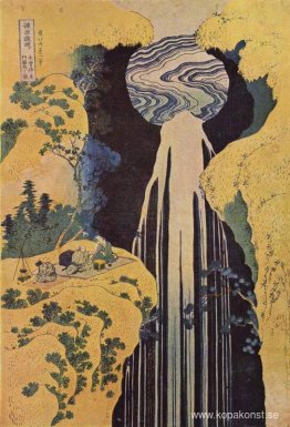 Vattenfallet Amida bakom Kiso-vägen Vattenfallet Amida bakom Kiso-vägen